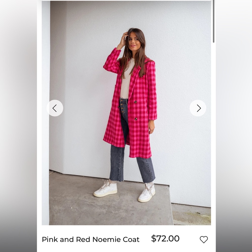 NWT Pink Trench Coat